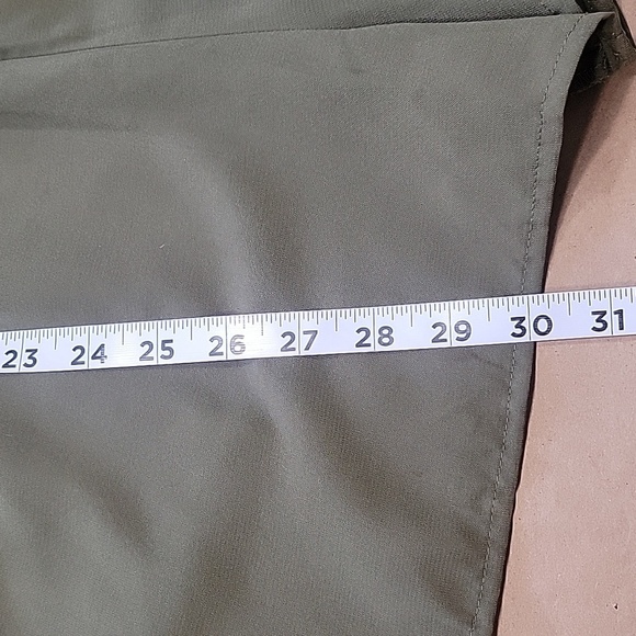 Bebop Size S Olive / Army Green Woven High Neck Romper Tie Waist, Exc. Used Cond - Picture 9 of 15